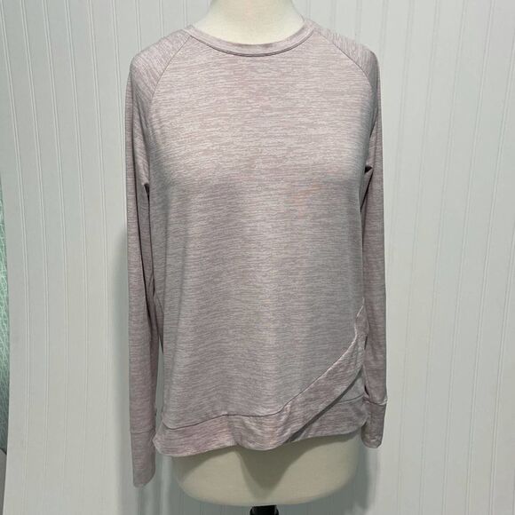 Copper Fit Long Sleeve Crew Neck Tee Shirt Pullover T-Shirt Heather Purple Large - Picture 10 of 10